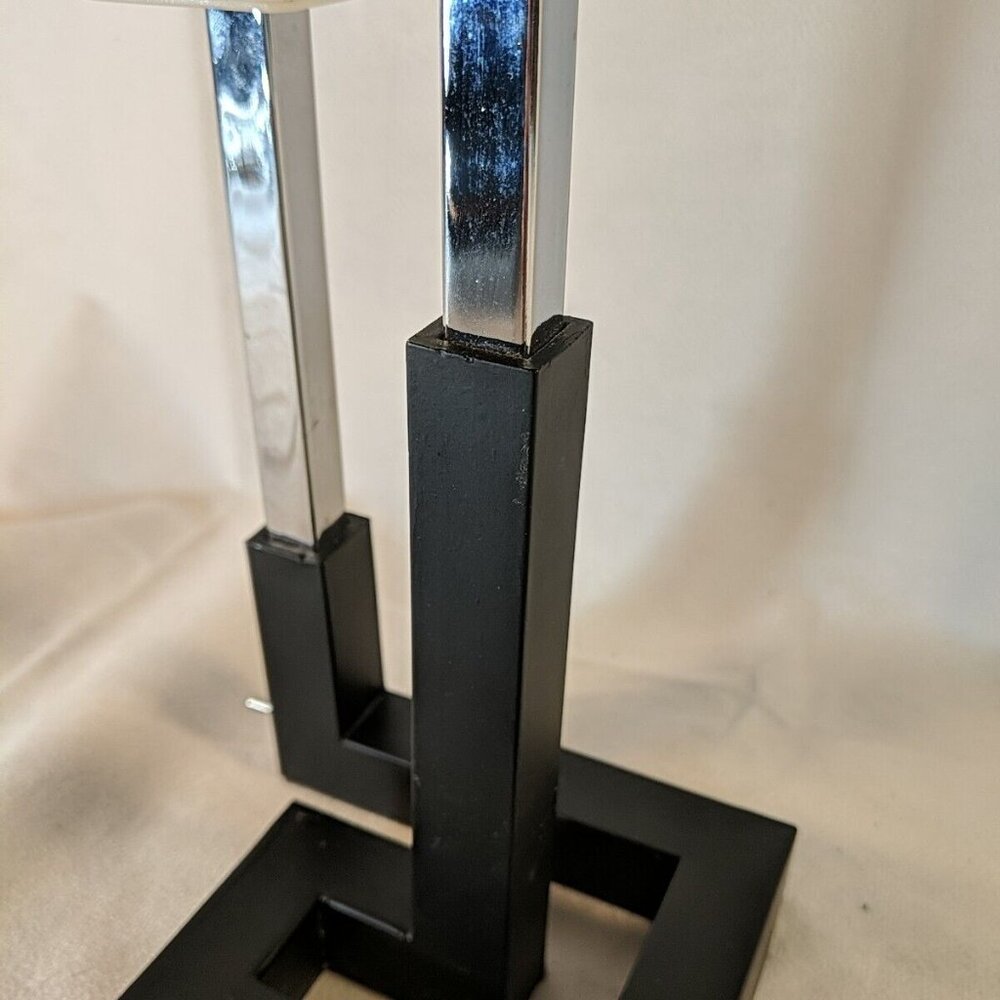 IKEA Korsby Table Lamp 2 Light Black Postmodern Industrial Accent Rectangles HTF - Picture 14 of 14